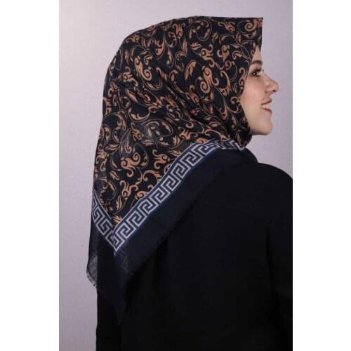 ERBİL PATTERNED LINEN FLAMLI SCARF-DESEN-06-RENK-11
