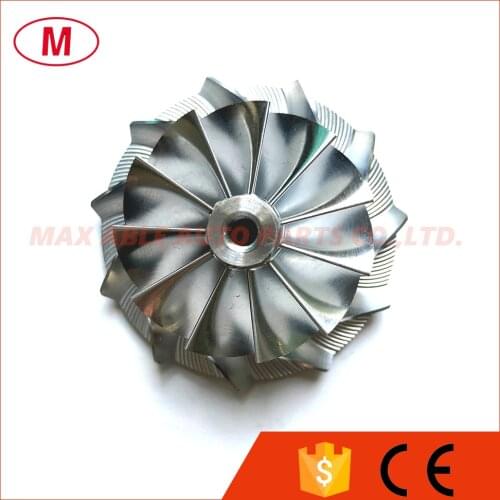 GT15-25 49.62/61.98mm 11+0 blades Turbo Billet compressor wheel/Aluminum 2618/Milling wheel for Turbocharger Cartridge/CHRA/Core