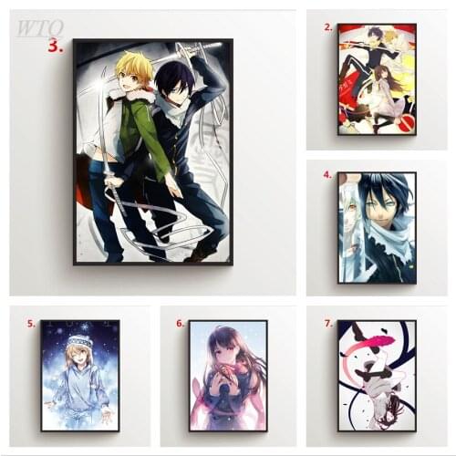 Canvas Painting Anime Posters Noragami Yato Yukine Iki Hiyori Photos for Childrens Room Wall Decor Wall Art Picture Home Decor
