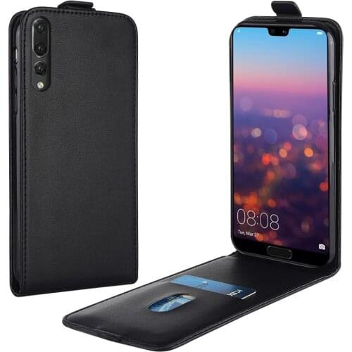Flip Up and Down Leather Case for Huawei P20 Pro CLT-L29C CLT-L29 CLT-L09C 6.1" Vertical Cover for P 20Pro Case Phone Bag