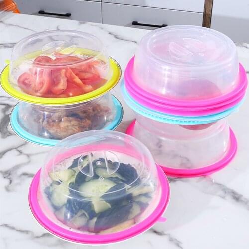 Kitchen Microwave Food Cover Reusable Sealed Food Preservation Cover Adjustable Silicone Cover Refrigerator Preservation Cover