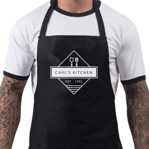 Custom name cake baking kitchen mens apron,Personalized funny and humorous barbecue,Birthday Party Christmas BBQ Kitchen Chef