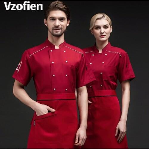 Jacket for Cook Restaurant Work Uniform Men Women Kitchen Bakery Pastry Cooking Clothes Coffee Shop Overalls Food Service Tops