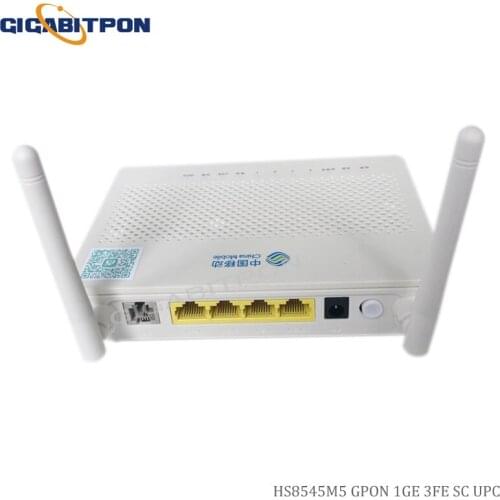 Huawei HS8545M5 GPON SC UPC ONU ONT with 1GE+ 3FE+1USB+1TEL+Wifi optical fiber wireless router with power and box