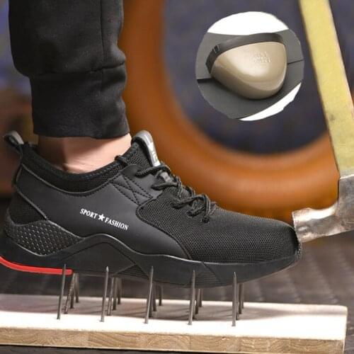 2019 Unisex Safety Shoes Steel Toe Work Shoes Lightweight Breathable Puncture Proof Shoes for Men and Women Boot Outdoor Sneaker