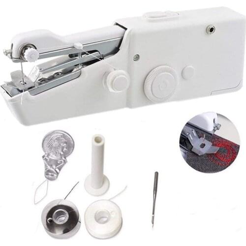 Portable Mini Hand Sewing Machine Electric Stitch Needlework Set Household handheld Sewing Machine for Home DIY Clothes Stitchin