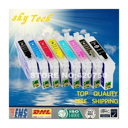 8PK Empty Refillable cartridges for Epson T0341 - T0348 ,Suit for Epson Stylus photo 2100 2200 . with ARC chips