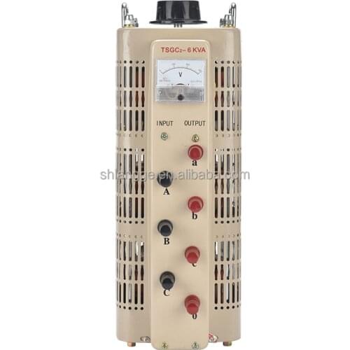 TSGC2-6KVA/15KVA/30KVA Three Phase Air-Cooled Adjustable Contact Type Power Manual Voltage Regulator/Variac Transformer