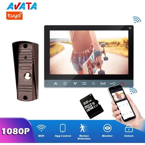 Avata Tuya Video doorphone AHD 1080P/120 Smart Wifi Video Intercom For Home Security Montion Detection Tuya APP Remote Control