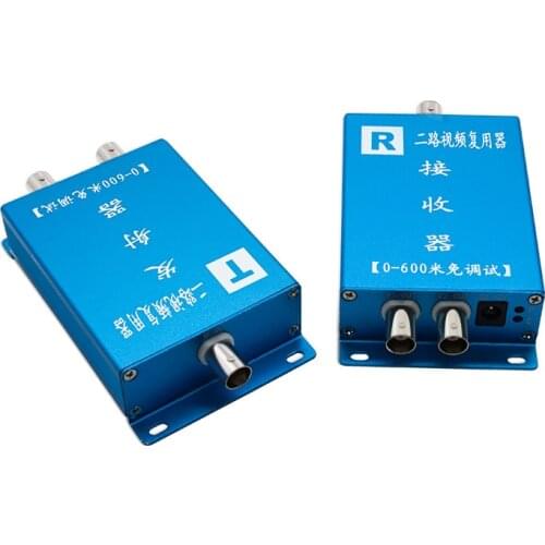 Cctv Camera 2ch Coaxial Cable Video Signal Multiplexer Adder Video Converter/ Transmission Immunity with Signal Transmission