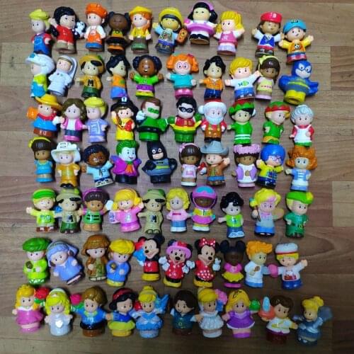 Lot of 15pcs Random Fisher Little 2.5inch Mini People Boy Girl Figures Cartoon Figures Kids Toys gift - No repeat