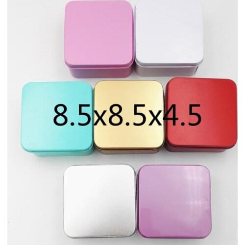 400PCS 85*85*45mm General tea packaging metal packaging for high-grade tinplate box creative wedding candy boxes SN776