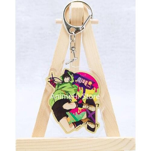 Anime SK EIGHT SK8 the Infinity Chinen Miya Kyan Reki Hasegawa Ranga Keychain Figure Doll Acrylic Keyring Bag Pendant for Gift