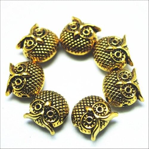 20pcs metal bracelets matching beads spacer beads owl animals buddha figure lion shape turtle for charming bracelets making diy