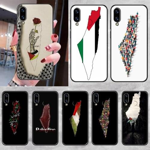 Palestine Broadsword Phone case For Huawei Honor 6 7 8 9 10 10i 20 A C X Lite Pro Play black art shell luxury waterproof pretty
