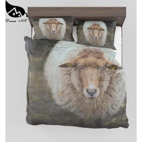 Dream NS 3D-effect Bedroom textile products High definition photo print cute little sheep Dekbedovertrek SMY40
