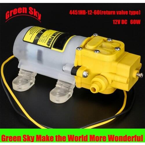 Electric sprayer pump watering irrigation usage 60W 12v dc electric mini diaphragm pump