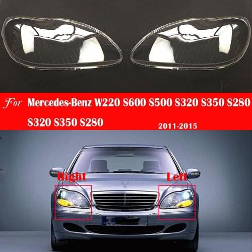 Headlamp Cover For Mercedes-Benz W220 S600 S500 S320 S350 S280 1998~2005 Car Replacement Front Head Auto Shell Headlight Lens