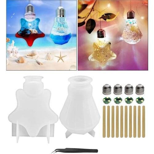 LED Light Bulb Resin Casting Mould Silicone Molds DIY Crystal Epoxy Crafts