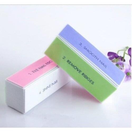 Good Quality 10pcs pack Mini Nail Buffer 4 Side Durable Buffer Manicure Nail Art Tools