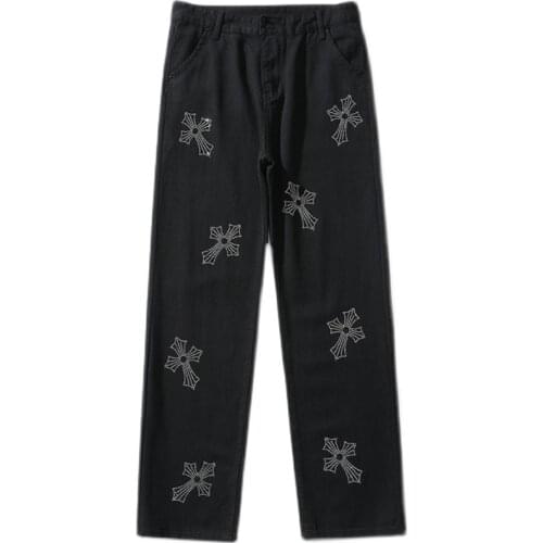 ICCLEK Straight Jeans For Men