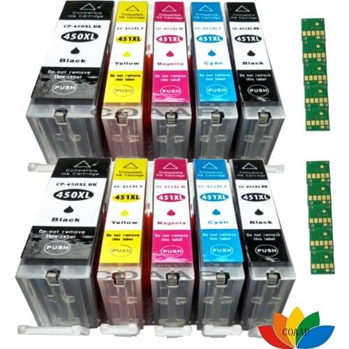 10X Compatible Ink Cartridges PGI-450 CLI-451 For Canon pixma IP8740 IP7240 MG5540 IX6840 IX6540