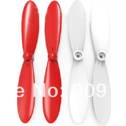 Hot (40pcs) 10Sets/Lot Hubsan H107D H107 H107L H107C X4 CW CCW Propeller Rotor Blade Sets RC QuadCopter Parts QR-1+Free Shipping