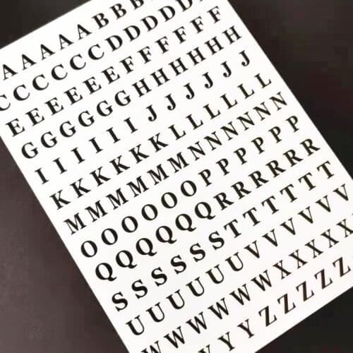 Newest WG0919 lettering design nail art sticker decal stamping back gule DIY nail decoration tools