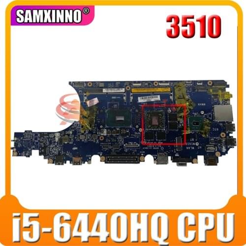 Original Laptop motherboard For DELL Precision 3510 E5470 i5-6440HQ CN-0P5NHC 0P5NHC LA-C841P SR2FS 216-0866020 DDR4 Mainboard