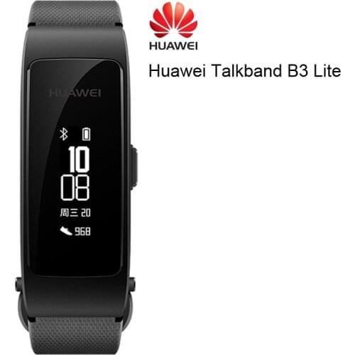 Original Huawei Talkband B3 Lite Smart Wristband Bluetooth headset Answer/End Call Run Walk Sleep Auto Track Alarm Message