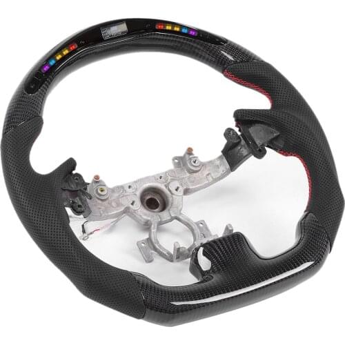 Steering Wheel Carbon Fiber Perforated Nappa LED Car Steering Wheel Fit for Infiniti G37 2009-2013 Car Accessory New Arrivals