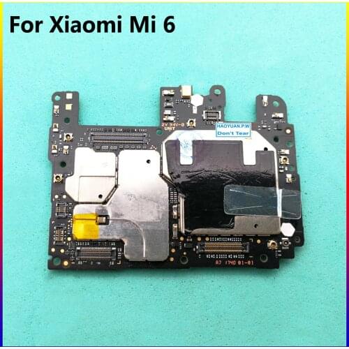 Tested multilingual Original Working Mainboard Motherboard flex Circuits Cable FPC For Xiaomi Mi 6 Mi6 Global Firmware