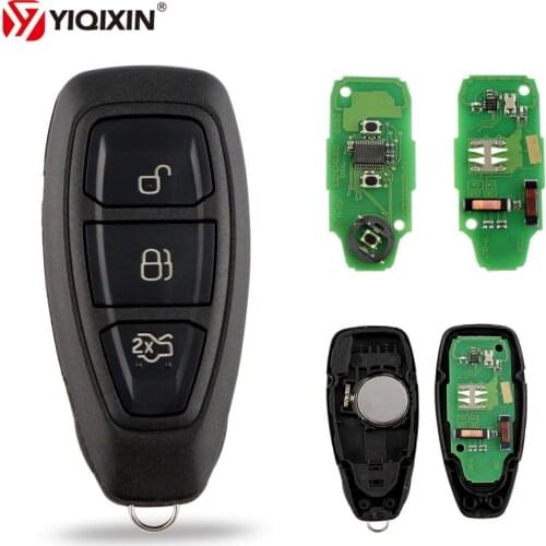 YIQIXIN 3 Button Smart Remote Key Keyless For Ford Mondeo Kuga Fiesta B-Max Focus C-Max 433Mhz 4D63 ID83 Chip KR55WK48801