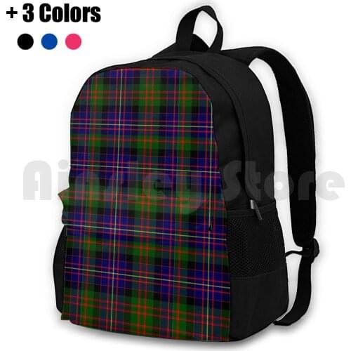 Clan Chalmers Tartan Outdoor Hiking Backpack Riding Climbing Sports Bag Chalmers Heraldry Coat Of Arms Tartan Kilts Chief