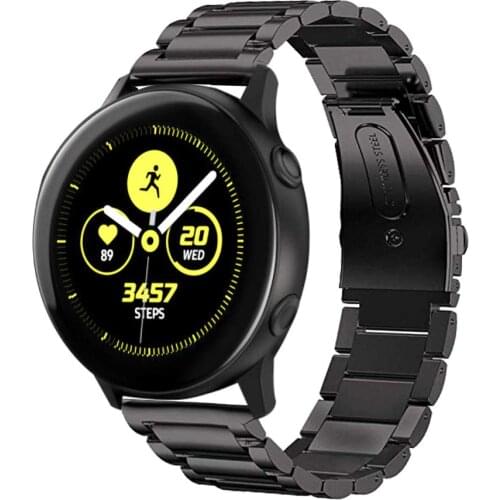 Solid Stainless Steel Metal Replacement Bracelet Strap for Samsung Galaxy Watch Active 42mm SM-R500 High Quality 3.1