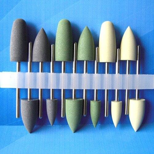 Dental Lab Materials Rubber Tips for Polishing Acrylic on Flexible Partial 12 pcs / pack