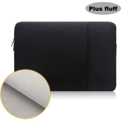Laptop Storage Bags Notebook Liner Bag Upgrade Suede 11/13/14/15/15.6 Inch Polyester Fiber Vertical Protective Cover With Pocket