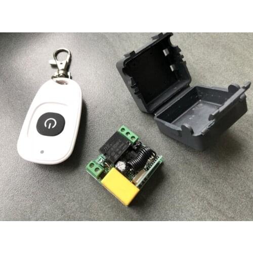 Universal AC 220 V 1 channel RF mini Wireless Remote Control Receiver & Transmitter 315 mhz or 433 mhz power on/off