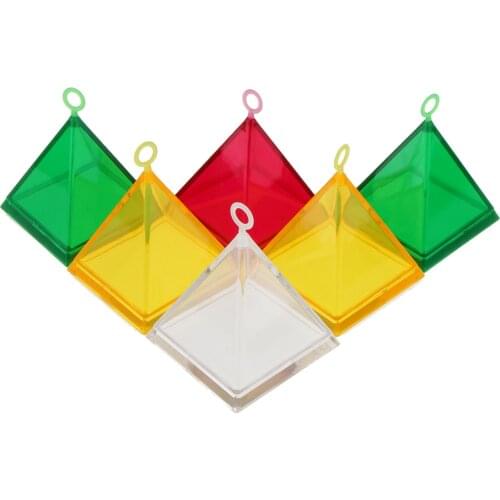 6 pcs Pyramid Shape Balloon Weights Set up Props Gift Box Wedding Decor Kits Ballons Accessories Christmas festivals parties