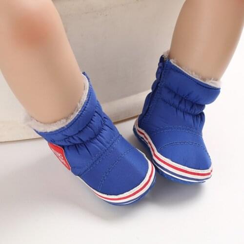 0-18M Winter Boy Girls Baby Soft Sole Snow Boots Warm Crib Shoes Toddler Boots Prewalk