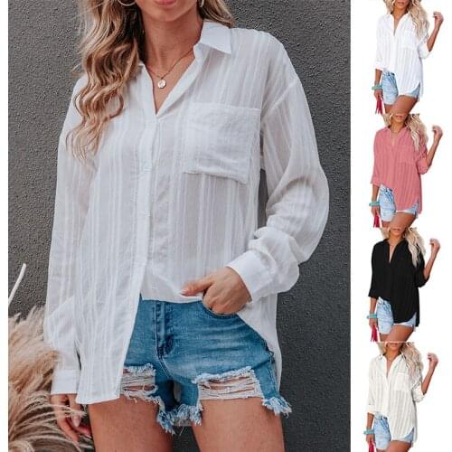 ZOROAW Womens White Shirts