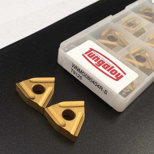 100% Original 10PCS WNMG080404R-S T9125 High Quality Turning Tool Carbide Inserts Metal CNC Machine Parts Tool For Steel Parts
