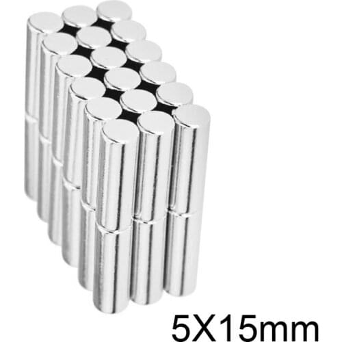 5~200PCS 5x15 mmThick Small Round Powerful Magnets Bulk Sheet Neodymium Magnet disc 5x15mm Permanent Strong Magnets 5*15 mm