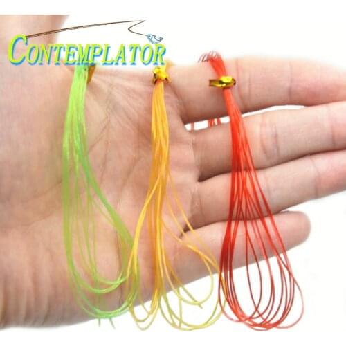 5bags/pack Stretch Round Rib Fly Tying Nymph Streamers Bonefish Materials 10colors 0.6mm Fly Tying Ice Lines For Wrapping