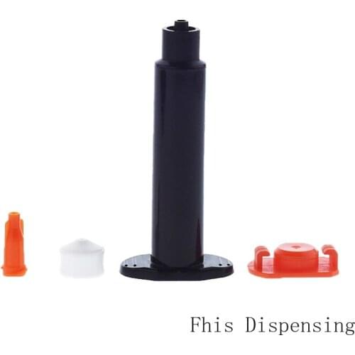 5cc UV Black Adhesive Syringe Barrel Liner Piston Hat Pack of 50