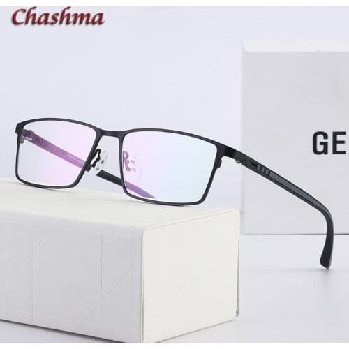 Chashma Brand Design Men Optical Eyewear Gentlemen Frame Prescription Glasses Blue Light Glasses