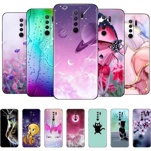 For xiaomi redmi 9 Case Soft Silicon Back Cover Phone Case For redmi 9 Case 6.53 inch etui coque bumper black tpu case