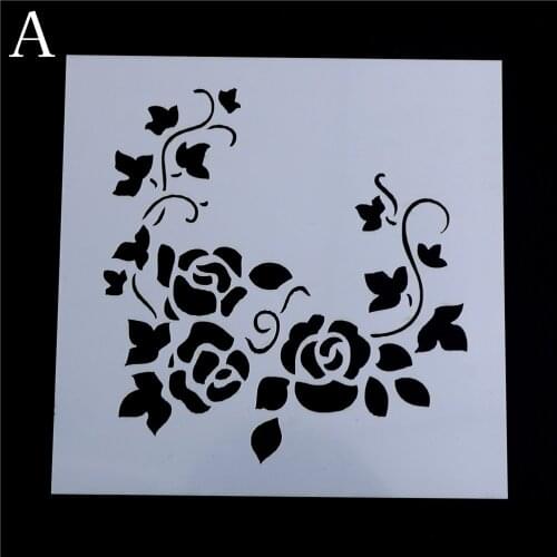 Decorative Layering Flower vine Stencils For Walls Painting Scrapbooking AlbumPaper Cards