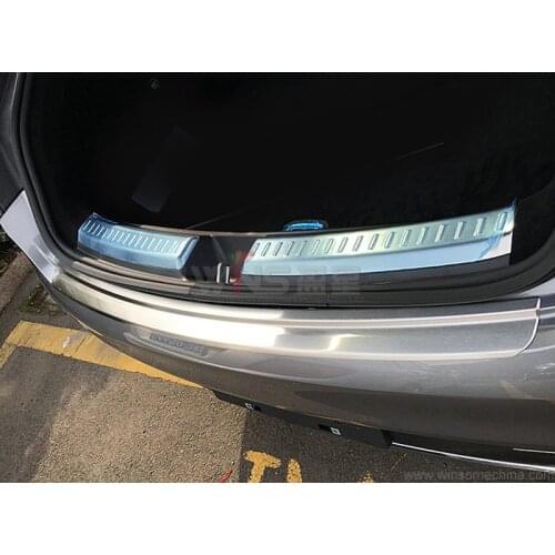 For Mercedes Benz GLE Coupe 2015-2017 Rear Bumper Trim Chrome Stainless Steel Car Styling Accessories