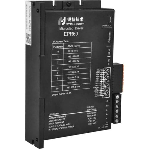 EPR60 Ethernet Fieldbus step motor drive based on MODBUS/TCP protocol 2 phase stepper motor driver